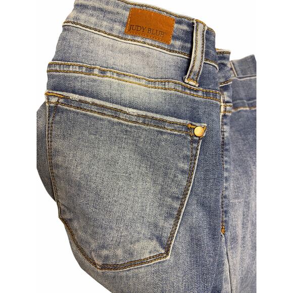 Judy Blue Mid-Rise Trouser Flare Jeans 5/27 - Picture 5 of 12